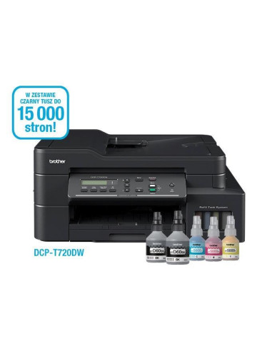 Brother Dcp-T720Dw Drukarka Wielofunkcyjna Atramentowa A4 6000 X 1200 Dpi 30 Stron/Min Wi-Fi