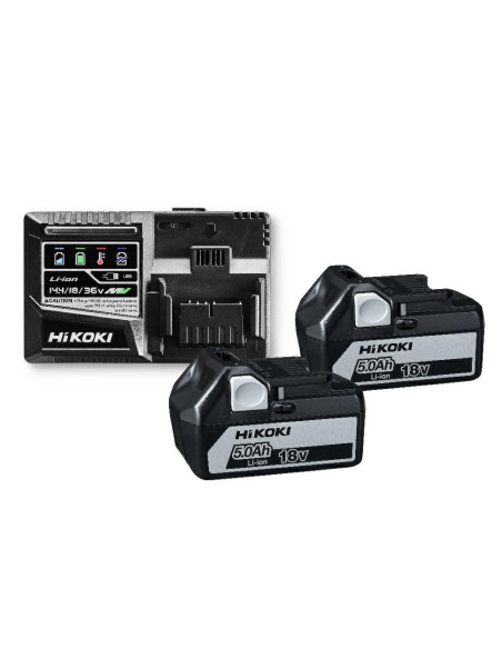 Hikoki.akumulator 18V 5,0Ah Bsl1850 2Szt. +Ładowarka Uc18Ysl3