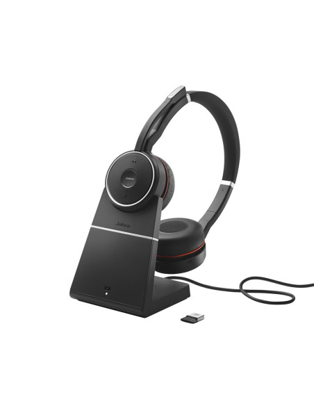 Jabra 7599-842-199 Słuchawki/Zestaw Słuchawkowy Przewodowy I Bezprzewodowy Opaska Na Głowę Połączenia/Muzyka Bluetooth Podstawka