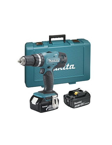 Makita Dhp453Rfe Wiertło Zamek Centralny Czarny, Niebieski 1,8 Kg