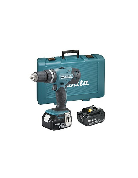 Makita Dhp453Rfe Wiertło Zamek Centralny Czarny, Niebieski 1,8 Kg