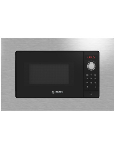 Bosch Kuchenka Mikrofalowa Bfl623Ms3 Do Zabudowy, 20 L, 800 W, Stal Nierdzewna