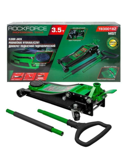 Rockforce Dźwignik "Żaba" 3,5T  80 - 495Mm /Niski Profil