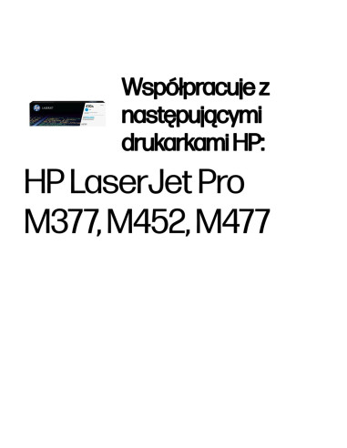 Hp 410A Oryginalny Wkład Z Niebieskim Tonerem Laserjet