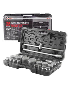 Zestaw Kluczy 26El. 3/4" - 1"  6Kąt.   /Forcekraft
