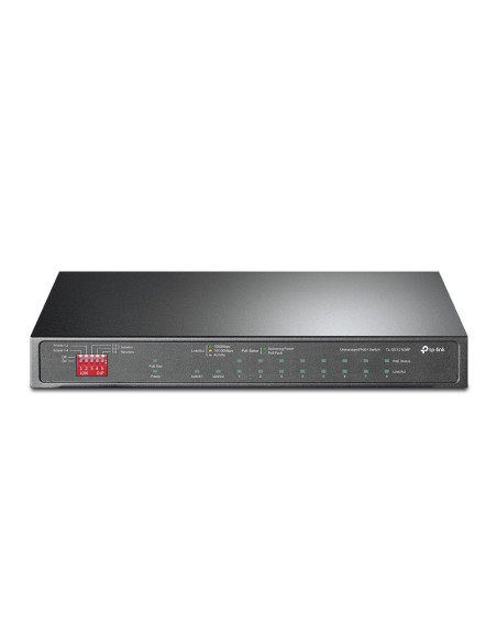 Tp-Link Tl-Sg1210Mp Łącza Sieciowe Nie Zarządzany Gigabit Ethernet (10/100/1000) Obsługa Poe Czarny