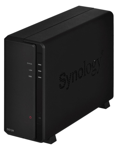 Nas Synology Ds124  Tower  1X (3.5" Sata Hdd)  Realtek Rtd1619B  ,1Gb Ddr4, 1X 1Gbe Rj-45