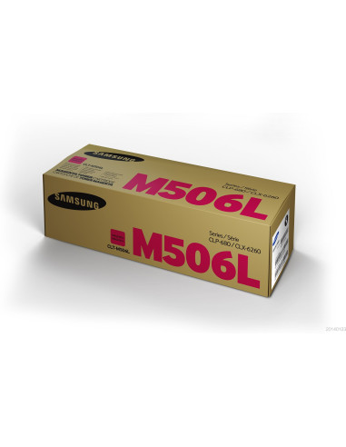 Samsung Oryginalny Purpurowy Toner O Wysokiej Wydajności Hp Clt-M506L