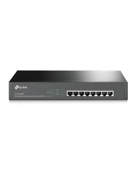 Tp-Link Tl-Sg1008Mp Nie Zarządzany Gigabit Ethernet (10/100/1000) Obsługa Poe 1U Czarny
