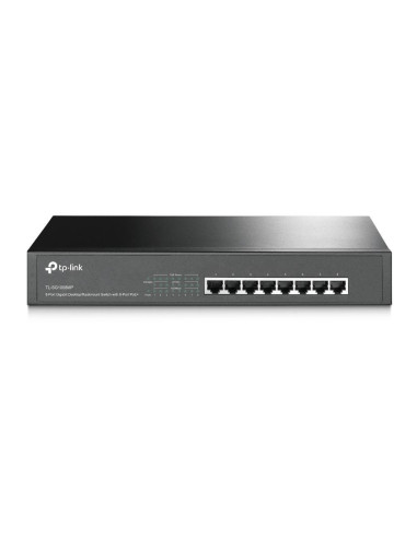Tp-Link Tl-Sg1008Mp Nie Zarządzany Gigabit Ethernet (10/100/1000) Obsługa Poe 1U Czarny
