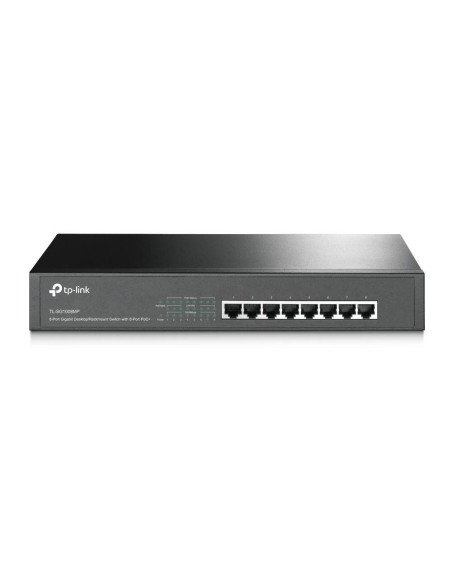 Tp-Link Tl-Sg1008Mp Nie Zarządzany Gigabit Ethernet (10/100/1000) Obsługa Poe 1U Czarny