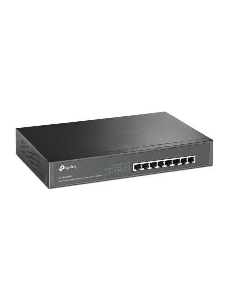 Tp-Link Tl-Sg1008Mp Nie Zarządzany Gigabit Ethernet (10/100/1000) Obsługa Poe 1U Czarny