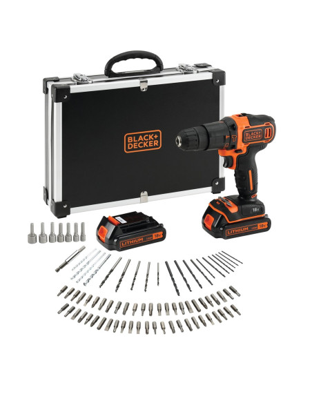 Black & Decker Bdchd18Bafc-Qw Wiertło 1400 Rpm Czarny, Pomarańczowy