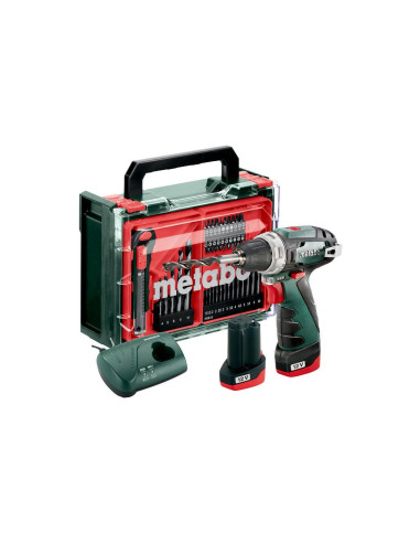 Metabo.wkrętarka  Bs Basic Set 12V + 41 Acc 34/17Nm 2X2,0Ah Powermaxx