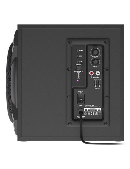 Genesis Helium 800Bt Zestaw Głośników 60 W Uniwersalne Czarny 2.1 Kan. 1-Drożny 30 W Bluetooth