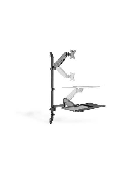 Digitus Ramię Naścienne Pojedyncze Lcd+Klawiatura Max.32" Max. 8Kg Uchylno-Obrotowe 360° (Pivot) Da-90372