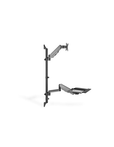 Digitus Ramię Naścienne Pojedyncze Lcd+Klawiatura Max.32" Max. 8Kg Uchylno-Obrotowe 360° (Pivot) Da-90372