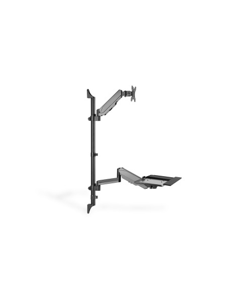 Digitus Ramię Naścienne Pojedyncze Lcd+Klawiatura Max.32" Max. 8Kg Uchylno-Obrotowe 360° (Pivot) Da-90372