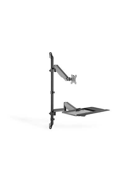 Digitus Ramię Naścienne Pojedyncze Lcd+Klawiatura Max.32" Max. 8Kg Uchylno-Obrotowe 360° (Pivot) Da-90372