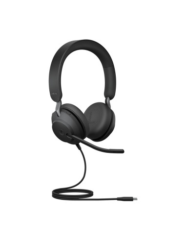 Jabra 24189-999-899 Słuchawki/Zestaw Słuchawkowy Przewodowa Opaska Na Głowę Połączenia/Muzyka Usb Type-C Czarny