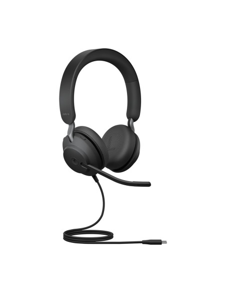 Jabra 24189-999-899 Słuchawki/Zestaw Słuchawkowy Przewodowa Opaska Na Głowę Połączenia/Muzyka Usb Type-C Czarny