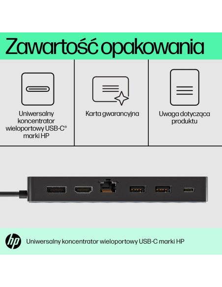Hp 50H55Aa Usb 3.2 Gen 2 (3.1 Gen 2) Type-C Czarny