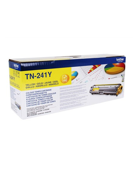 Brother Tn-241Y Kaseta Z Tonerem 1 Szt. Oryginalny Żółty