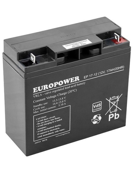 Akumulator Agm Europower | Ep 17-12 12V / 17Ah