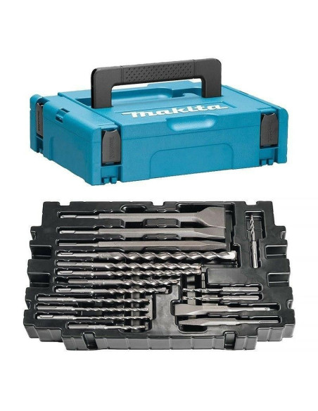 Makita Zestaw Wierteł Sds + Dłuta 17Szt. W Walizce Makpac