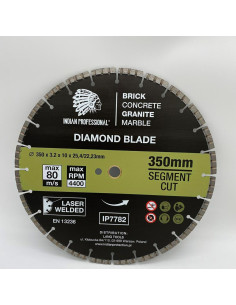 Tarcza Diamentowa 350Mm Segment Turbo Cut  Indian Professional