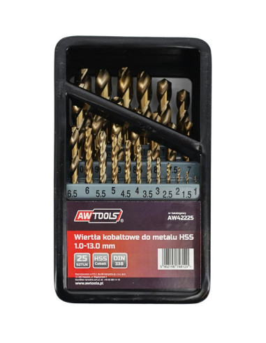 Aw Wiertło Metal Kobalt Kpl.25Szt