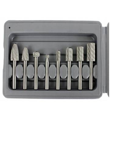 Frezy Trzpieniowe Do Metalu  8Szt. /Silver