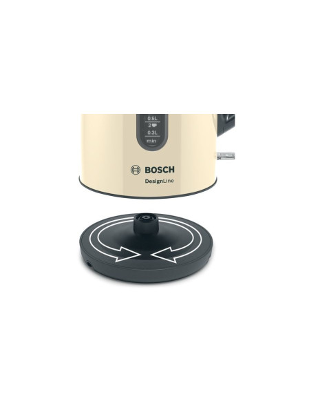 Bosch Twk4P437 Czajnik Elektryczny 1,7 L 2400 W Beżowy, Czarny