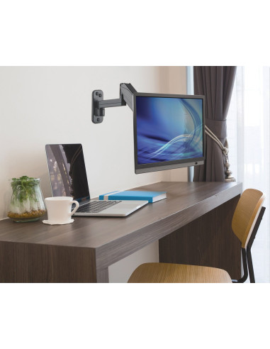 Manhattan 461610 Uchwyt / Stojak Do Monitorów 81,3 Cm (32") Ściana Czarny