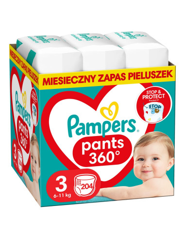 Pampers Pieluchy Mth Rozm 3, 6-11Kg, 204Szt.