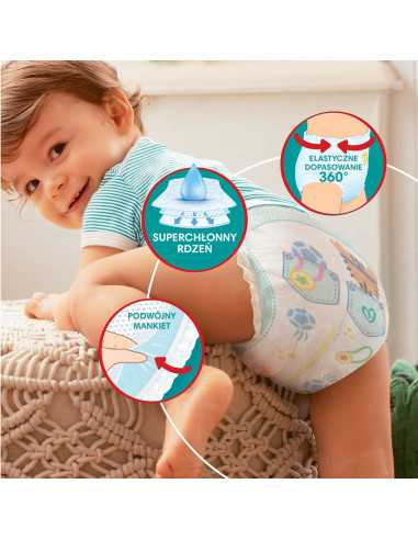 Pampers Pieluchy Mth Rozm 3, 6-11Kg, 204Szt.
