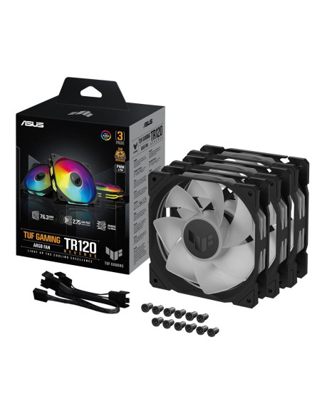 Wentylator Asus Tuf Gaming Tr120 Argb Reverse Black 3In1