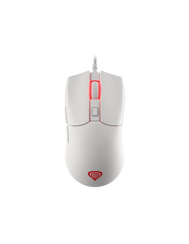 Mysz Dla Graczy Genesis Krypton 750 Lekka 8000 Dpi Paw3333 Rgb Biała Gamingowa