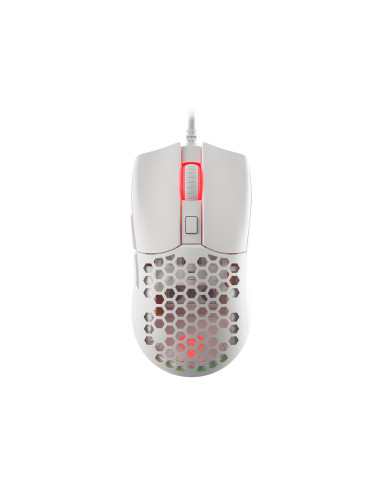 Mysz Dla Graczy Genesis Krypton 750 Lekka 8000 Dpi Paw3333 Rgb Biała Gamingowa