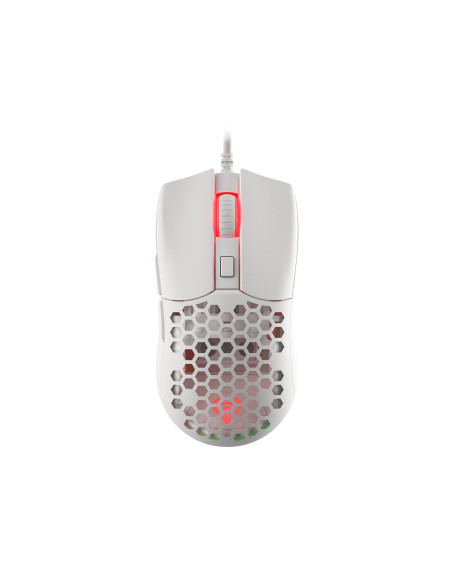 Mysz Dla Graczy Genesis Krypton 750 Lekka 8000 Dpi Paw3333 Rgb Biała Gamingowa