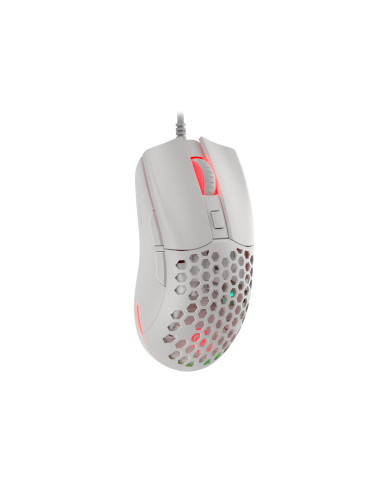 Mysz Dla Graczy Genesis Krypton 750 Lekka 8000 Dpi Paw3333 Rgb Biała Gamingowa
