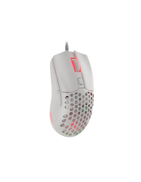 Mysz Dla Graczy Genesis Krypton 750 Lekka 8000 Dpi Paw3333 Rgb Biała Gamingowa