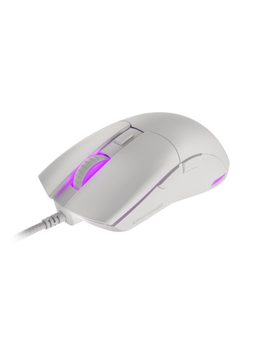 Mysz Dla Graczy Genesis Krypton 750 Lekka 8000 Dpi Paw3333 Rgb Biała Gamingowa