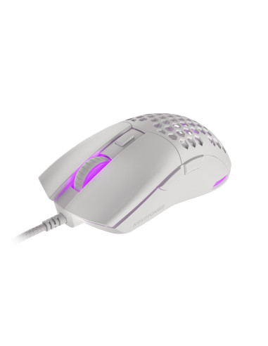 Mysz Dla Graczy Genesis Krypton 750 Lekka 8000 Dpi Paw3333 Rgb Biała Gamingowa