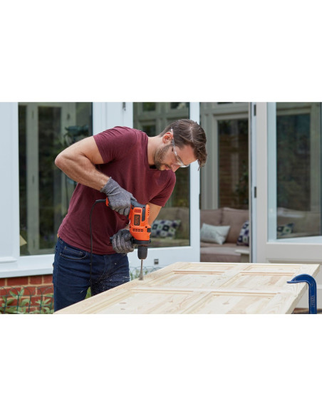 Black & Decker Beh200-Qs Wiertło 2900 Rpm Czarny, Pomarańczowy