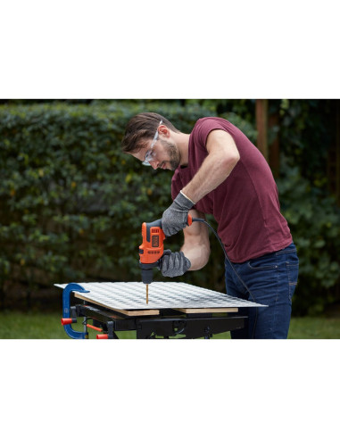 Black & Decker Beh200-Qs Wiertło 2900 Rpm Czarny, Pomarańczowy