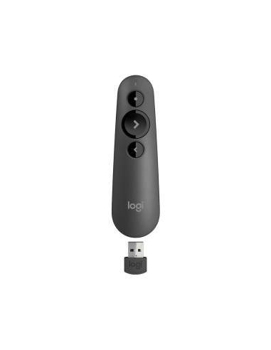 Wskaźnik Laserowy Logitech R500S (910-005843) Pilot Bezprzewodowy Bluetooth/Rf Grafitowy