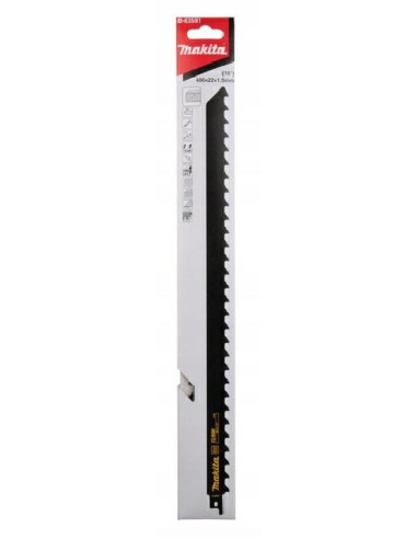 Makita Brzeszczot Do Pił Szablastych Tc/Hm 400X1,5Mm /2Szt. Bet.komórk,Cegła Miękka, Epoxy