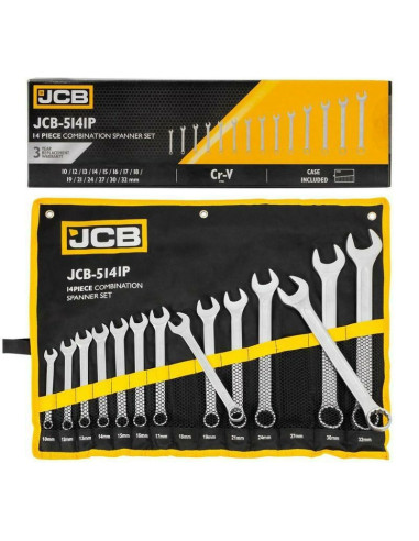 Jcb Klucz Płasko-Oczkowy Kpl.14El. (10-32Mm)