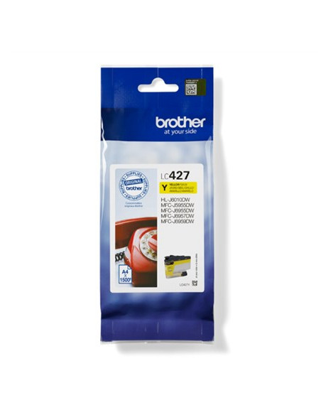 Brother Lc-427Y Nabój Z Tuszem 1 Szt. Oryginalny Żółty